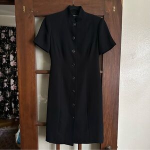 90s Liz Claiborne Mandarin Collar Midi Dress (4)